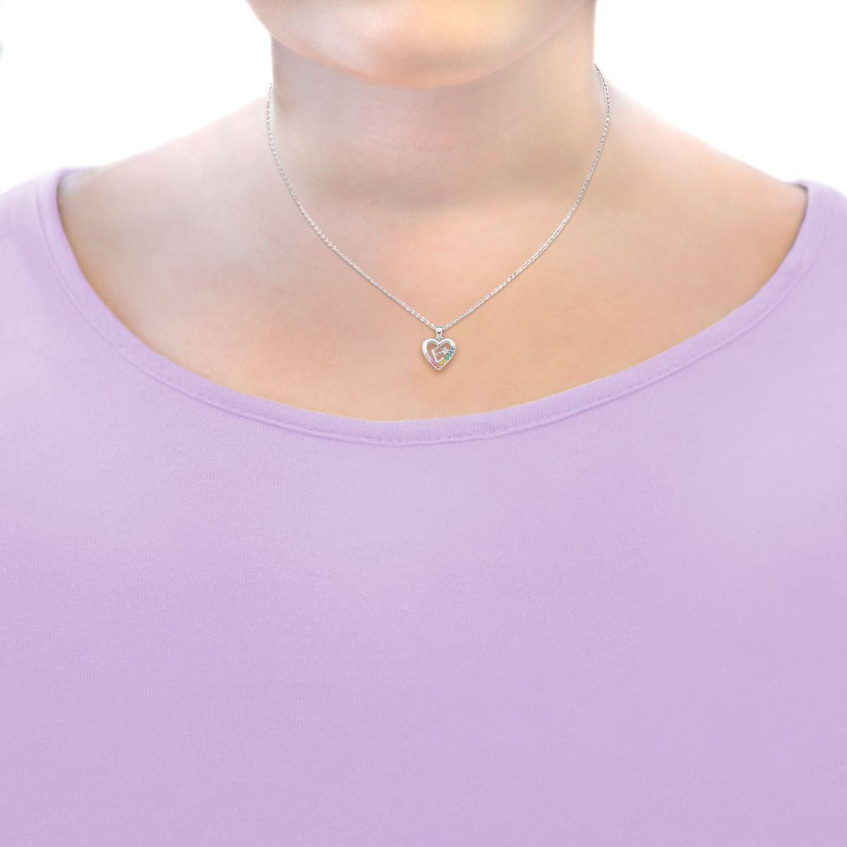 Prinzessin Lillifee Kinder – Silber Mädchen Preiswert24 Halskette Buchstabenkette E