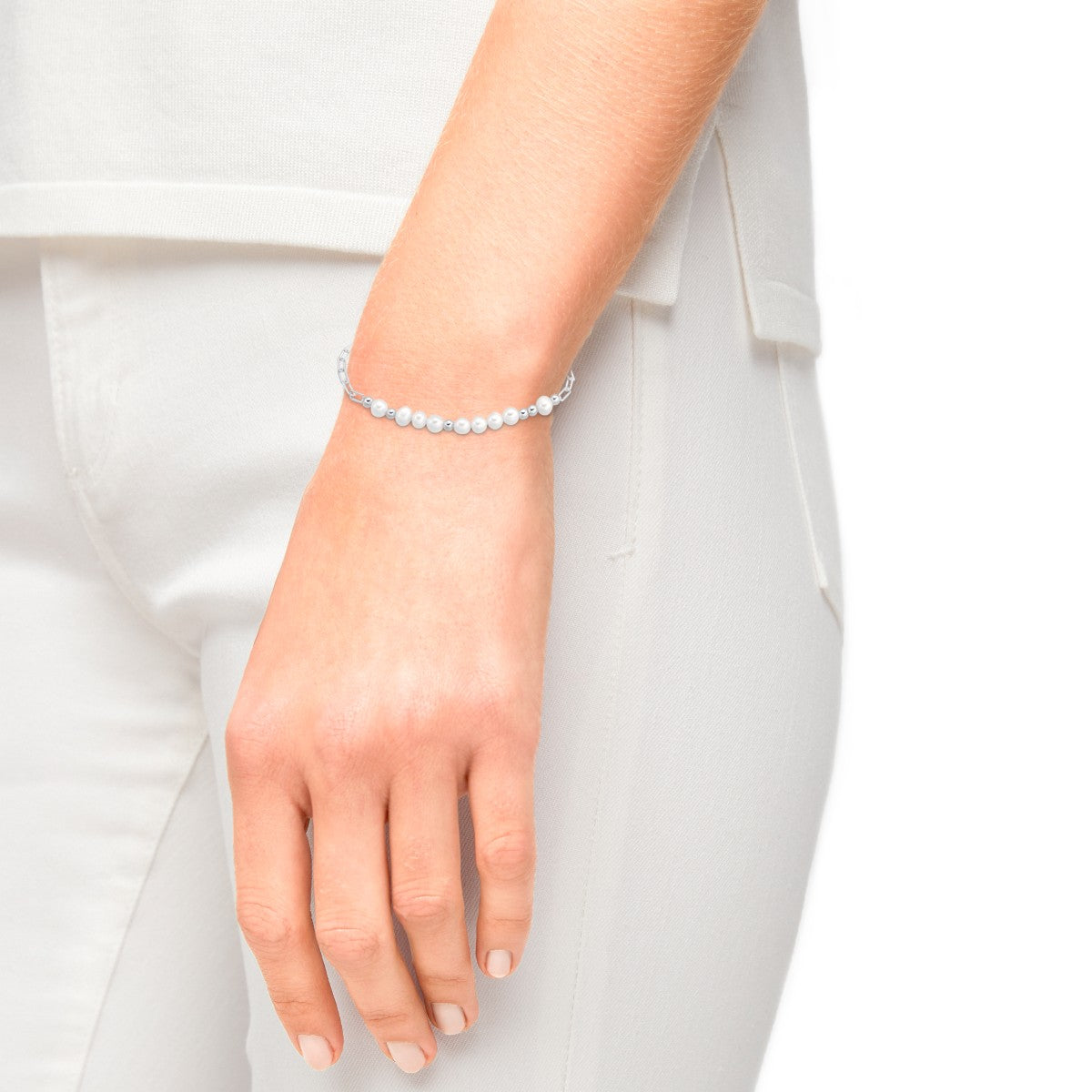 Damen Armband – Perlen Jewel 2034891 Silber s.Oliver Preiswert24 Armkette