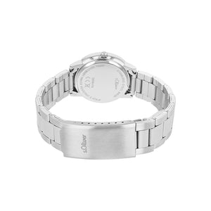 s.Oliver Damen Uhr Armbanduhr Edelstahl 2038378-1