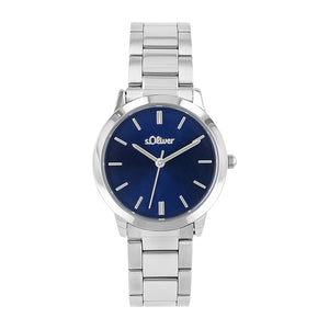 s.Oliver Damen Uhr Armbanduhr Edelstahl 2038378-1