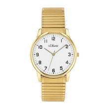 Laden Sie das Bild in den Galerie-Viewer, s.Oliver Damen Uhr Armbanduhr Edelstahl gold 2038599