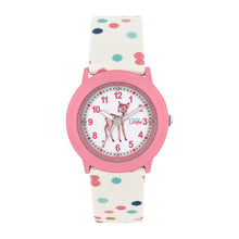 Laden Sie das Bild in den Galerie-Viewer, Prinzessin Lillifee Uhr Kinder Armbanduhr Mädchenuhr Textil Rehkitz  2038624