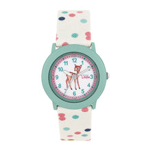 Laden Sie das Bild in den Galerie-Viewer, Prinzessin Lillifee Uhr Kinder Armbanduhr Mädchenuhr Textil Rehkitz  2038626