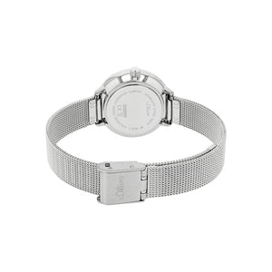 s.Oliver Damen Uhr Armbanduhr Edelstahl silber 2038589