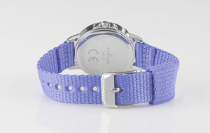 ATRIUM Kinder-Armbanduhr Analog Quarz Mädchen Nylon A46-18 lila