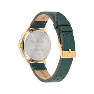 Adidas Damen Uhr EDITION THREE SMALL Leder grün AOFH22508