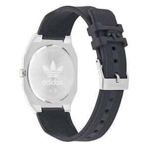 Adidas Unisex Uhr CITY TECH THIN Silikon schwarz AOFH24002