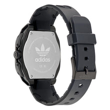 Laden Sie das Bild in den Galerie-Viewer, Adidas Unisex Uhr Chrono CITY TECH THREE Silikon schwarz AOFH24020