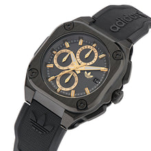 Laden Sie das Bild in den Galerie-Viewer, Adidas Unisex Uhr Chrono CITY TECH THREE Silikon schwarz AOFH24020