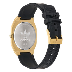 Adidas Unisex Uhr CITY TECH THIN Silikon schwarz AOFH24502