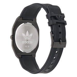 Adidas Unisex Uhr CITY TECH THIN Silikon schwarz AOFH24503