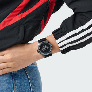 Adidas Unisex Uhr EXPRESSION ONE Silikon schwarz AOFH24511