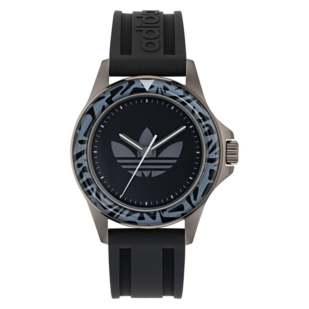 Adidas Unisex Uhr EXPRESSION ONE Silikon schwarz AOFH24511