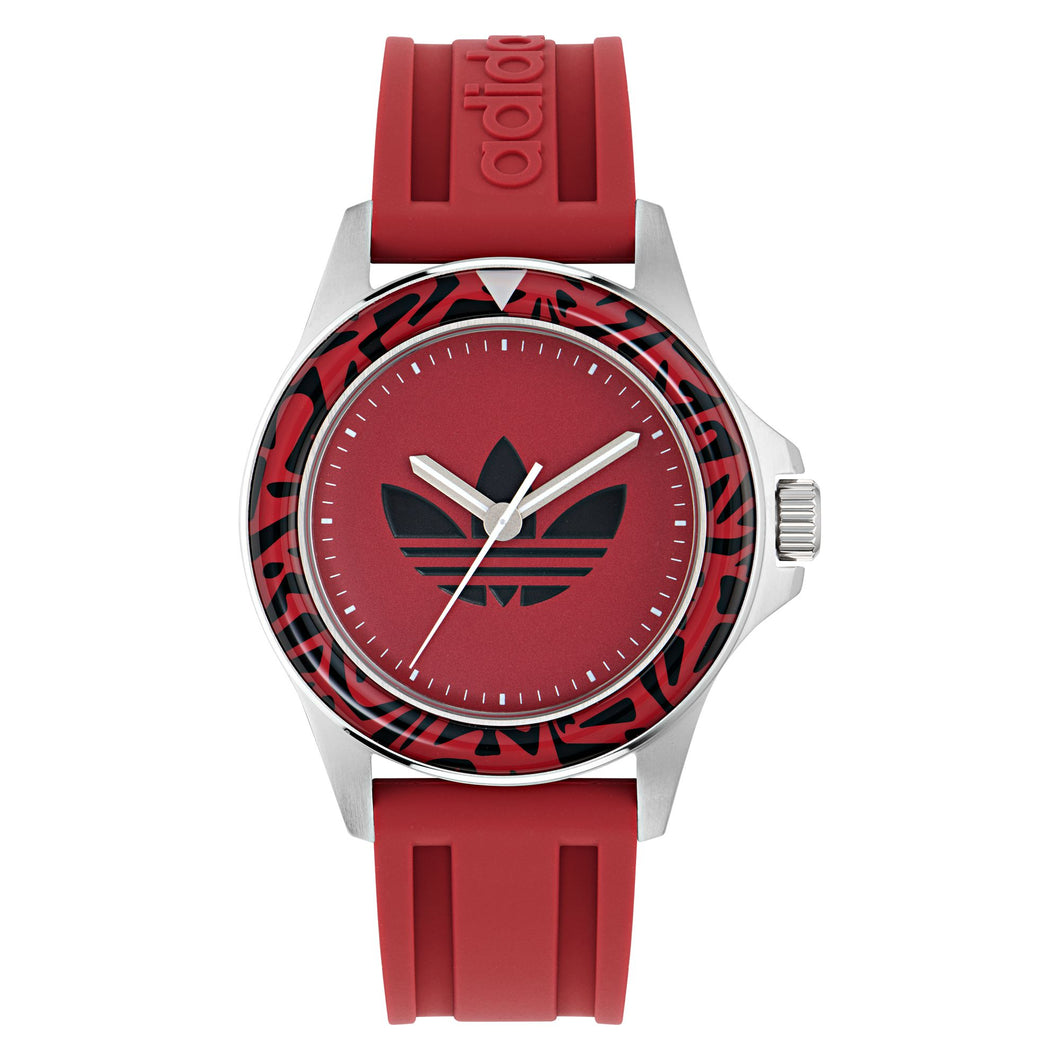 Adidas Unisex Uhr EXPRESSION ONE Silikon rot AOFH24513