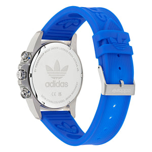 Adidas Unisex Uhr EXPRESSION TWO CHRONO Silikon blau AOFH24520