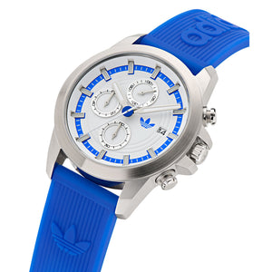 Adidas Unisex Uhr EXPRESSION TWO CHRONO Silikon blau AOFH24520