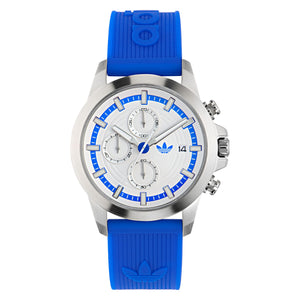 Adidas Unisex Uhr EXPRESSION TWO CHRONO Silikon blau AOFH24520