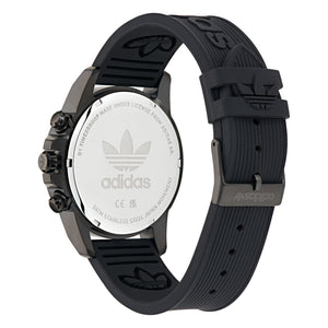 Adidas Unisex Uhr EXPRESSION TWO CHRONO Silikon schwarz AOFH24521