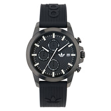 Laden Sie das Bild in den Galerie-Viewer, Adidas Unisex Uhr EXPRESSION TWO CHRONO Silikon schwarz AOFH24521