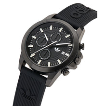 Laden Sie das Bild in den Galerie-Viewer, Adidas Unisex Uhr EXPRESSION TWO CHRONO Silikon schwarz AOFH24521