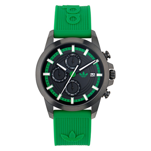 Adidas Unisex Uhr EXPRESSION TWO CHRONO Silikon grün AOFH24522