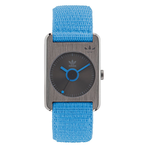 Adidas Unisex Uhr RETRO POP ONE Textil blau AOST22538