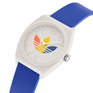 Adidas Unisex Uhr PROJECT TWO GRFX Kunststoff weiss AOST24070