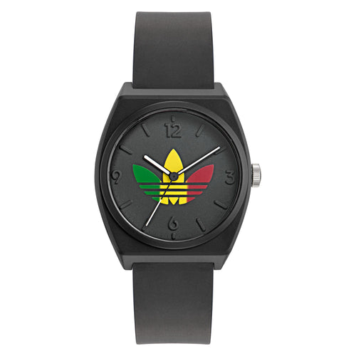 Adidas Unisex Uhr PROJECT TWO GRFX Kunststoff schwarz AOST24071