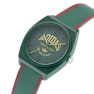 Adidas Unisex Uhr PROJECT TWO GRFX Kunststoff grün AOST24073