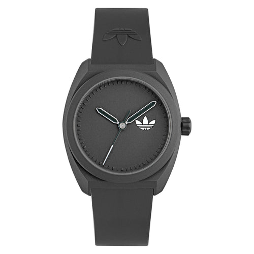 Adidas Unisex Uhr PROJECT THREE Bio-based PU-Band schwarz AOST24547