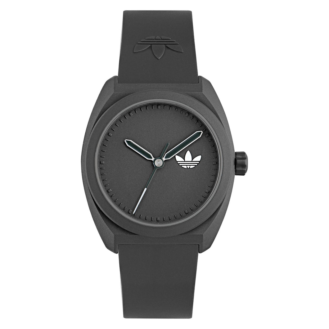 Adidas Unisex Uhr PROJECT THREE Bio-based PU-Band schwarz AOST24547