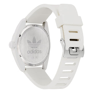 Adidas Unisex Uhr PROJECT THREE Bio-based PU-Band weiß AOST24548