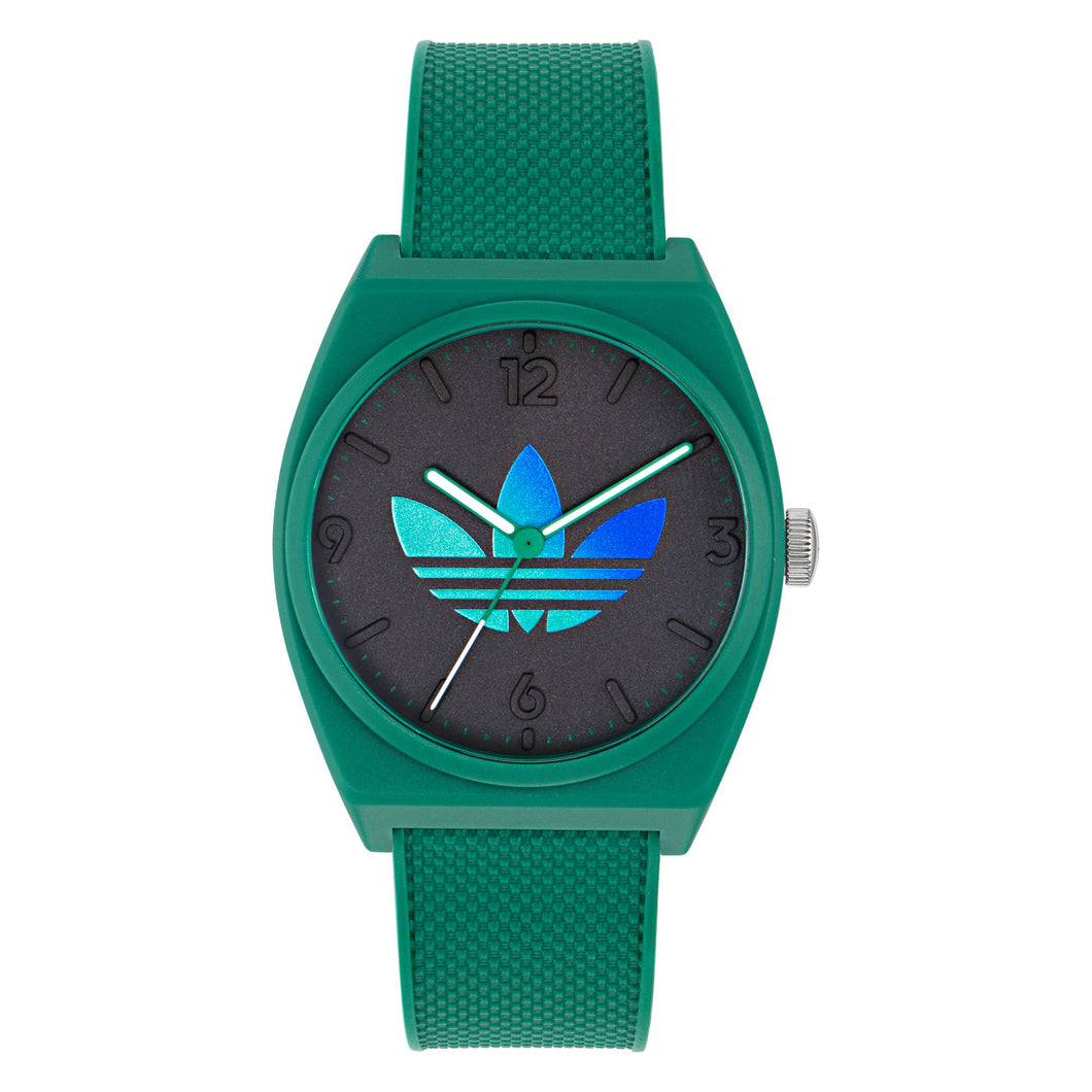 Adidas Unisex Uhr PROJECT TWO GRFX Kunststoff grün AOST24552