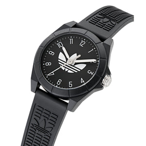 Adidas Unisex Uhr PROJECT FOUR Kunststoff schwarz AOST24568