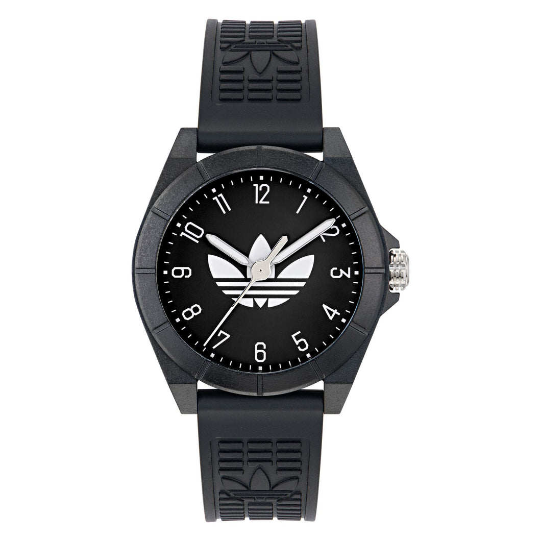 Adidas Unisex Uhr PROJECT FOUR Kunststoff schwarz AOST24568