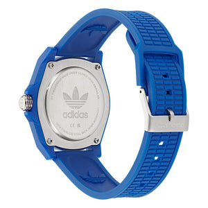 Adidas Unisex Uhr PROJECT FOUR Kunststoff blau AOST24571