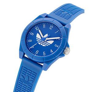 Adidas Unisex Uhr PROJECT FOUR Kunststoff blau AOST24571