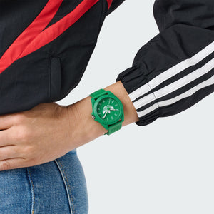 Adidas Unisex Uhr PROJECT FOUR Kunststoff grün AOST24572