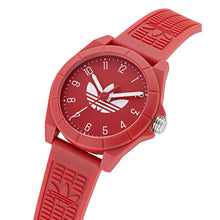 Laden Sie das Bild in den Galerie-Viewer, Adidas Unisex Uhr PROJECT FOUR Kunststoff rot AOST24573