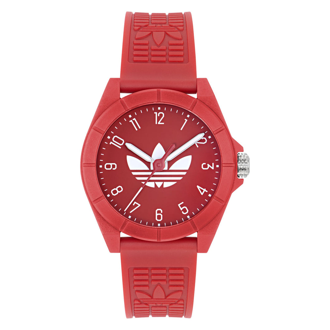 Adidas Unisex Uhr PROJECT FOUR Kunststoff rot AOST24573