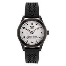 Laden Sie das Bild in den Galerie-Viewer, Adidas Unisex Uhr CODE THREE Silikon schwarz AOSY22517