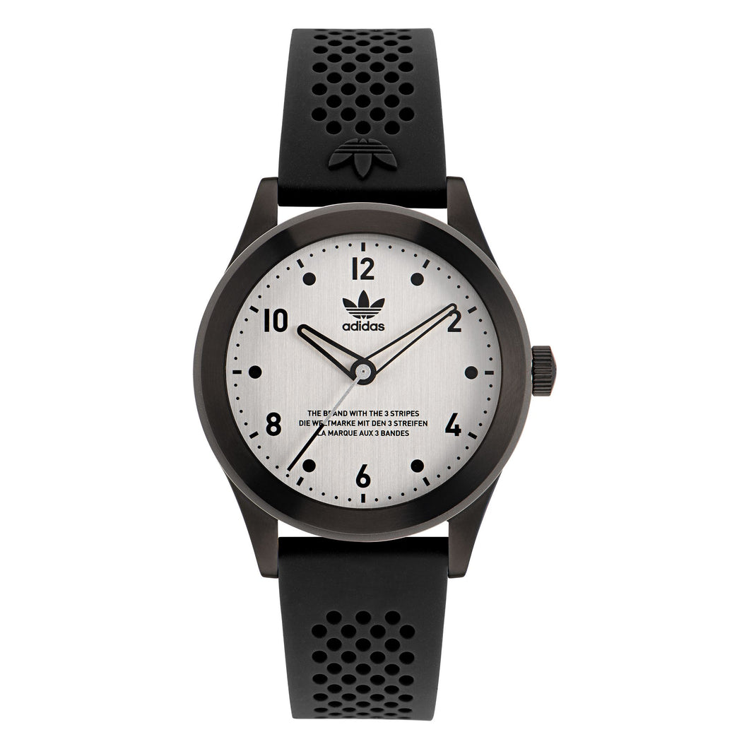 Adidas Unisex Uhr CODE THREE Silikon schwarz AOSY22517