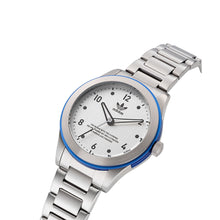 Laden Sie das Bild in den Galerie-Viewer, Adidas Unisex Uhr CODE THREE Edelstahl silber AOSY22518