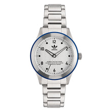 Laden Sie das Bild in den Galerie-Viewer, Adidas Unisex Uhr CODE THREE Edelstahl silber AOSY22518