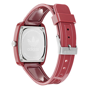 Adidas Unisex Uhr RETRO WAVE ONE Keramik rot AOSY24028