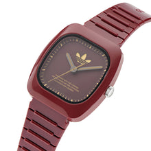 Laden Sie das Bild in den Galerie-Viewer, Adidas Unisex Uhr RETRO WAVE ONE Keramik rot AOSY24028