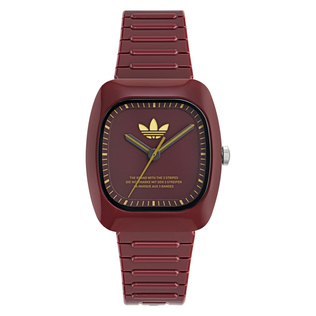 Adidas Unisex Uhr RETRO WAVE ONE Keramik rot AOSY24028