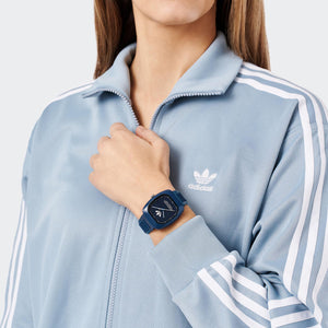 Adidas Unisex Uhr RETRO WAVE ONE Keramik blau AOSY24029