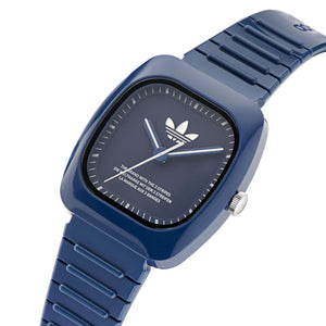 Adidas Unisex Uhr RETRO WAVE ONE Keramik blau AOSY24029