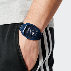 Adidas Unisex Uhr RETRO WAVE ONE Keramik blau AOSY24029